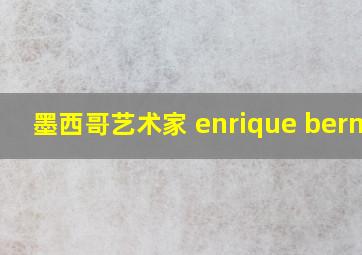 墨西哥艺术家 enrique bernal